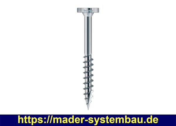 Eurotec Mammutec Scheibenkopf; Edelstahl A4; TX40 8,0 x 120 mm VE:50