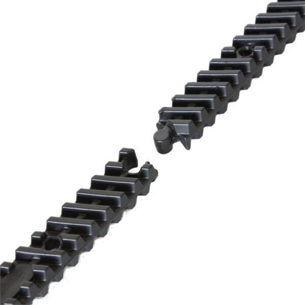 Eurotec Dista-Leiste; schwarz* 13 x 16 x 730 mm VE:50