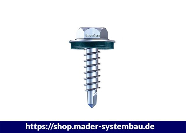 Eurotec BiGHTY-Bohrschraube Sechskant; Edelstahl gehärtet; SW8; Bohrleistung: 3 mm 4,8 x 19 mm VE:500