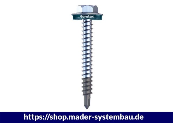 Eurotec BiGHTY-Bohrschraube Sechskant;  Bi-Metall; SW10; Bohrleistung: 5 mm Ø 16 / 6,3 x 25 mm VE:500