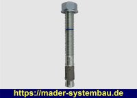 Eurotec Bolzenanker ECB-FZ-C3 10,0 x 165 mm verz. Bolzen + C3-L Clip VE:50