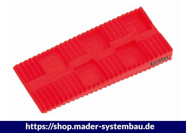 Eurotec Montagekeil blau (2.000 kg Tragfähigkeit)* 140 x 43 x 25 (L x B x H) VE:364