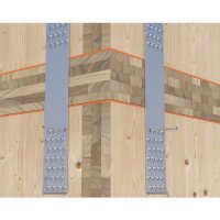 Eurotec Winkelbeschlagschraube Strong ; Stahl blau verzinkt; TX40 10,0 x 140 mm VE:50