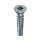 Eurotec Beton-Rahmenschraube Senkkopf; Stahl verzinkt; Kopf-Ø 11; TX30 7,5 x 72 mm VE:100