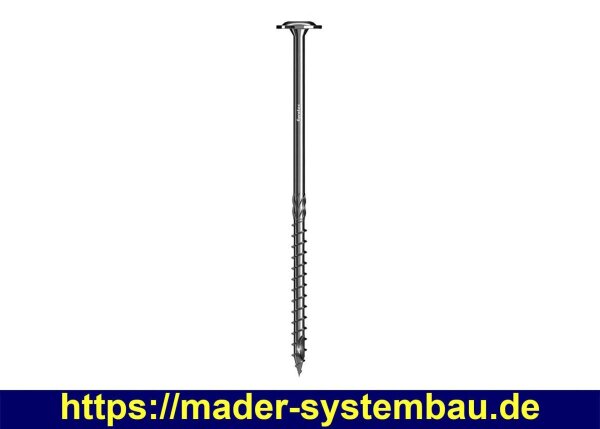 Eurotec Paneltwistec 1000 Tellerkopf; Stahl Sonderbeschichtung 1000; TX40 8,0 x 360 mm VE:50