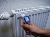 Stirn-Fieber-Thermometer | kontaktlos, Infrarot | für Personen + Objekt-Messung | 0 - 100°