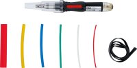 Mini-Heißgasbrenner mit Schrumpfschlauch-Sortiment | farbig | mit Piezo-Zündung | 162-tlg.