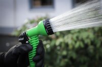 Wasserschlauch | Textil | flexibel | mit Garten-Handbrause mit 7 Funktionen | 3 - 10 m