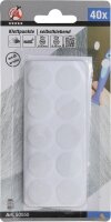 Klettpunkte | selbstklebend | weiß | 40-tlg.