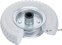 Rad für Sackkarren / Bollerwagen | PU, grau | 220 mm