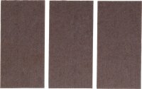 Filzgleiter | Platten | braun | 100 x 200 mm | 3-tlg.