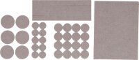 Filzgleiter-Satz | beige | 38-tlg.