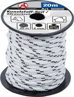 Kunststoff-Seil / Allzweckseil | 3 mm x 20 m | schwarz / weiß