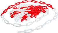 Absperrkette | Rot-Weiß | Kunststoff | 5 m