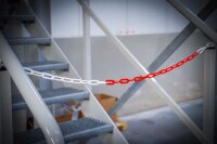 Absperrkette | Rot-Weiß | Kunststoff | 5 m