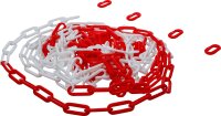 Absperrkette | rot / weiß | 4 Karabiner |...