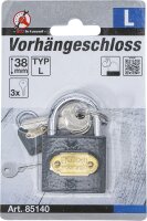 Vorhängeschloss | Typ L | 38 mm