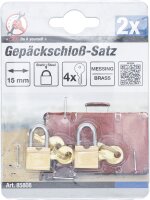 Gepäckschloß-Satz | 15 mm | 2-tlg.
