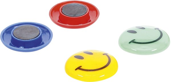 Magnet-Satz | "Smile" | Ø 40 mm | 4-tlg.